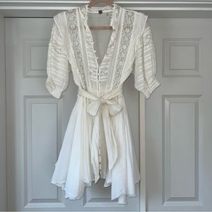 Free People white flowy dress